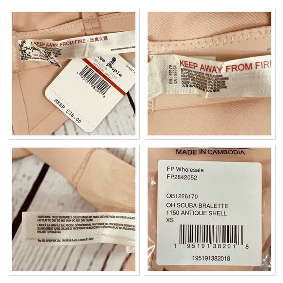 Free People Intimately X-Small Bra Oh Scuba Convertible Bundle of 2 - Picture 7 of 12